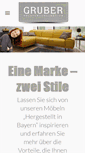 Mobile Screenshot of gruber-polster.de